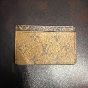 Louis Vuitton Brown and Tan Monogram Card Case